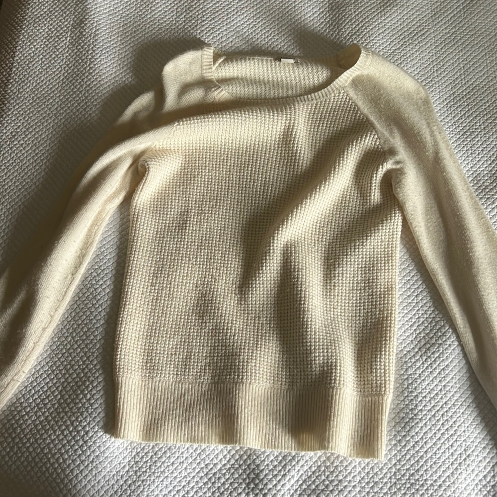 J. Crew waffle sweater